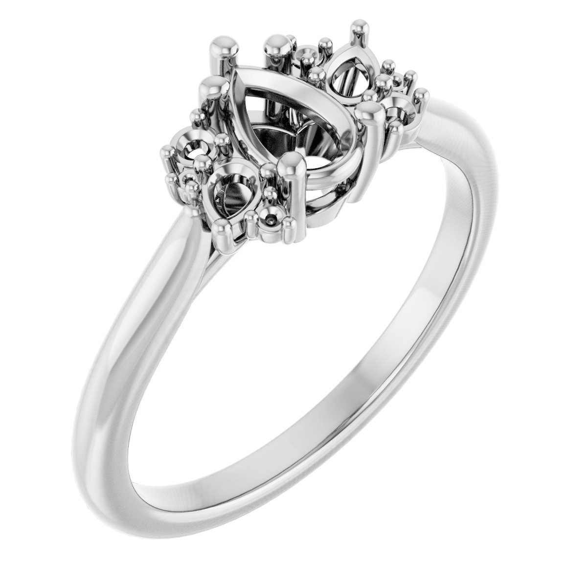 Accented Engagement Ring