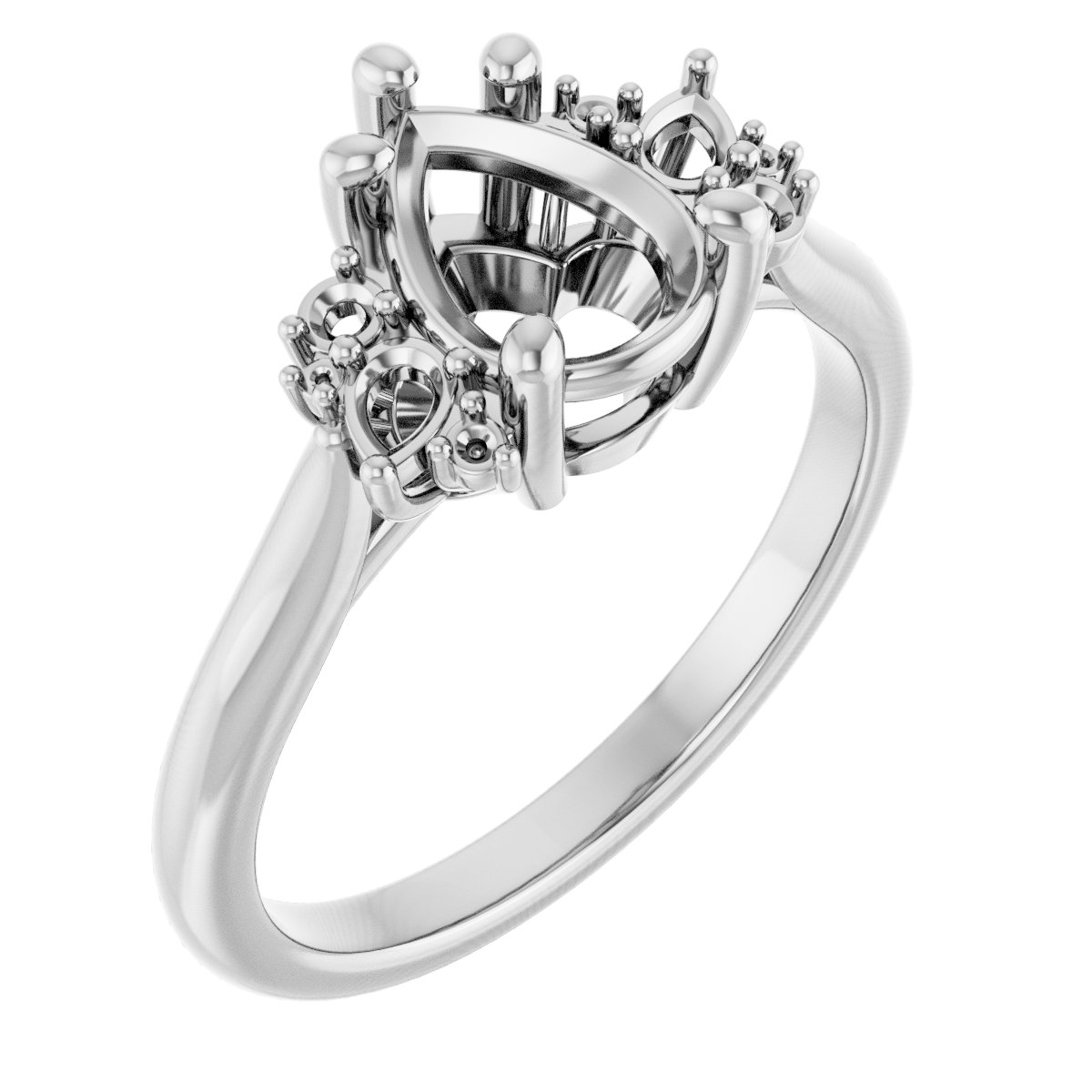 Accented Engagement Ring