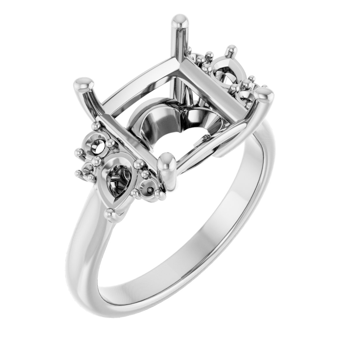 Accented Engagement Ring