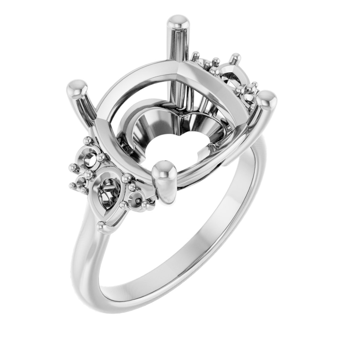 Accented Engagement Ring