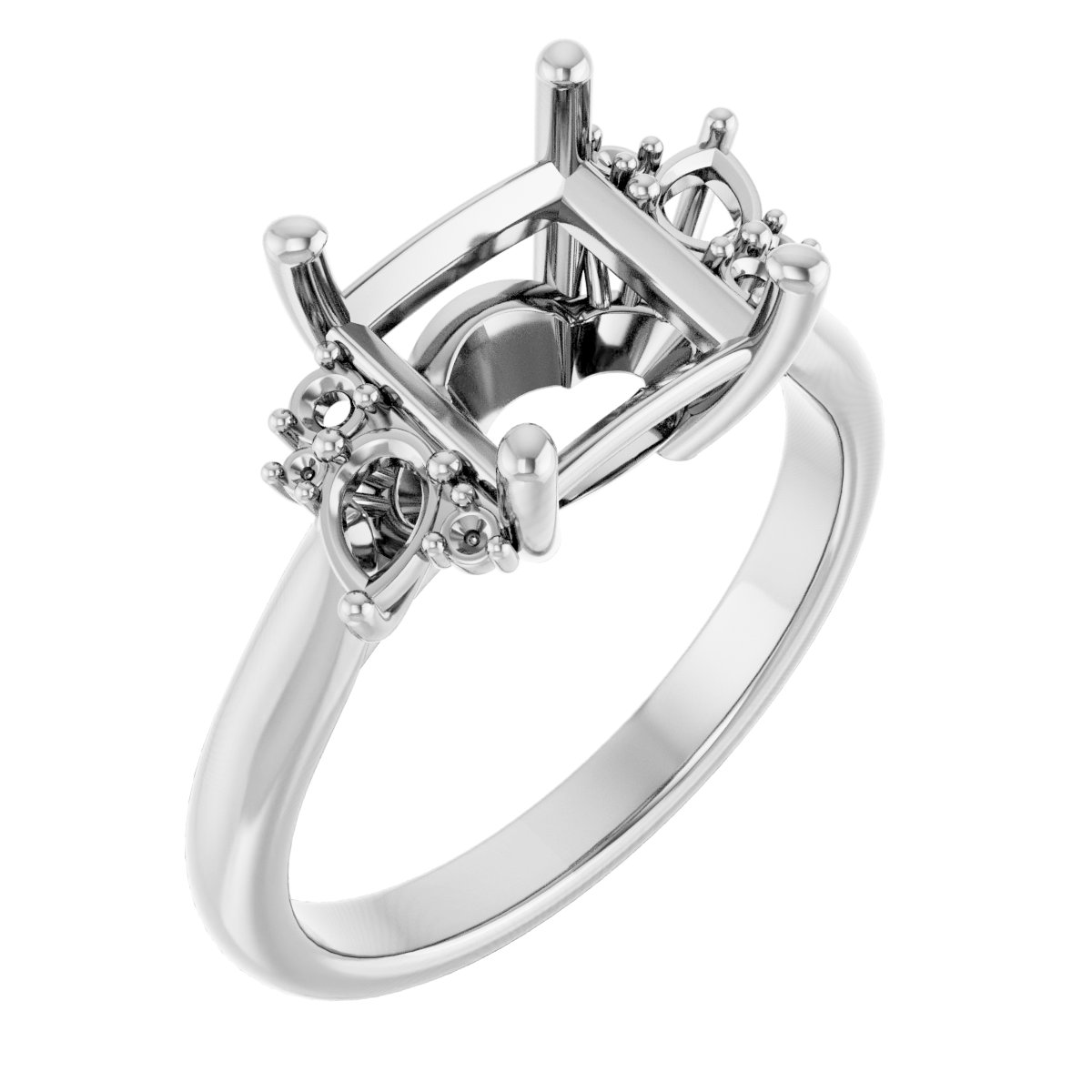 Accented Engagement Ring