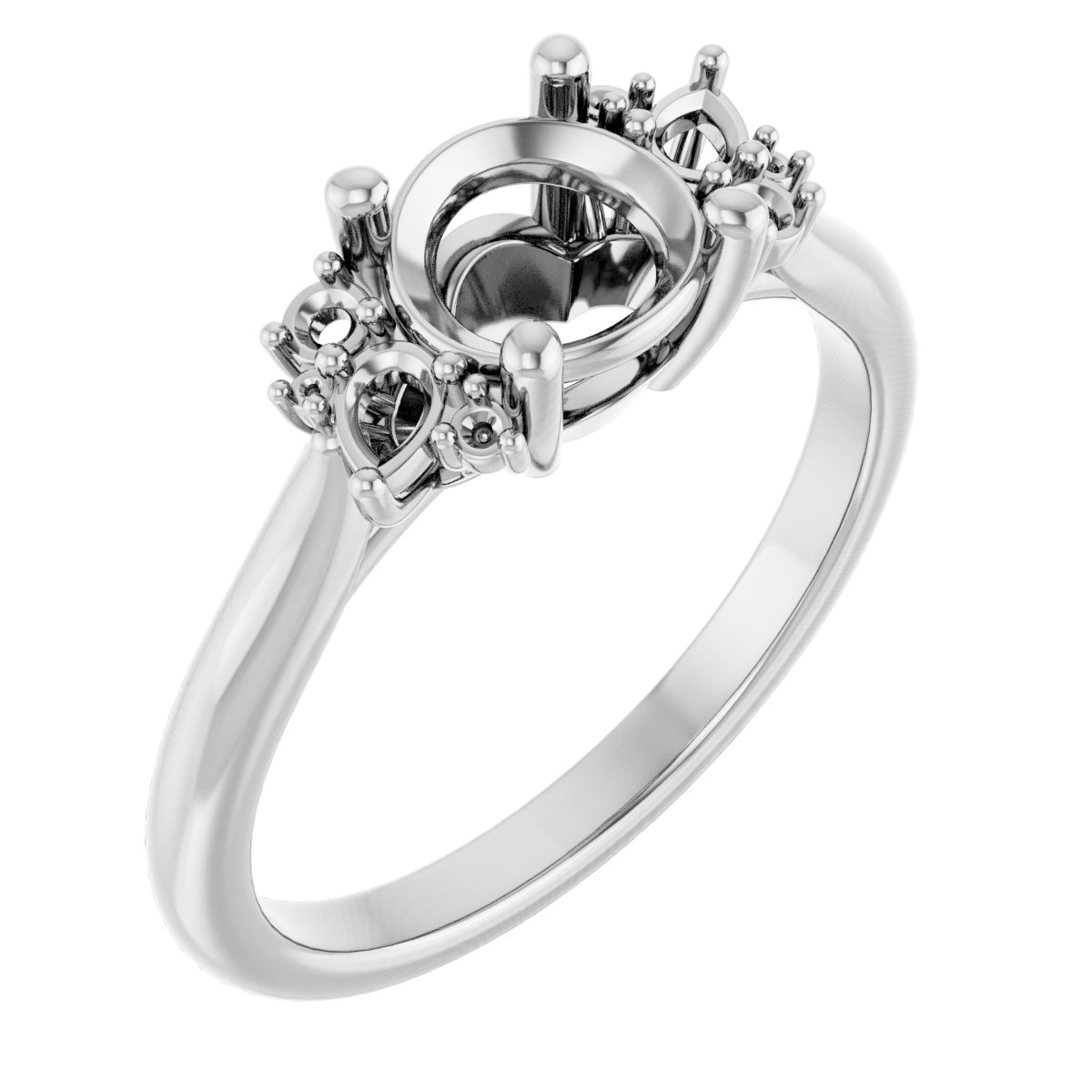 Accented Engagement Ring
