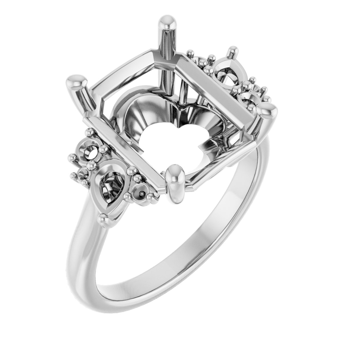 Accented Engagement Ring