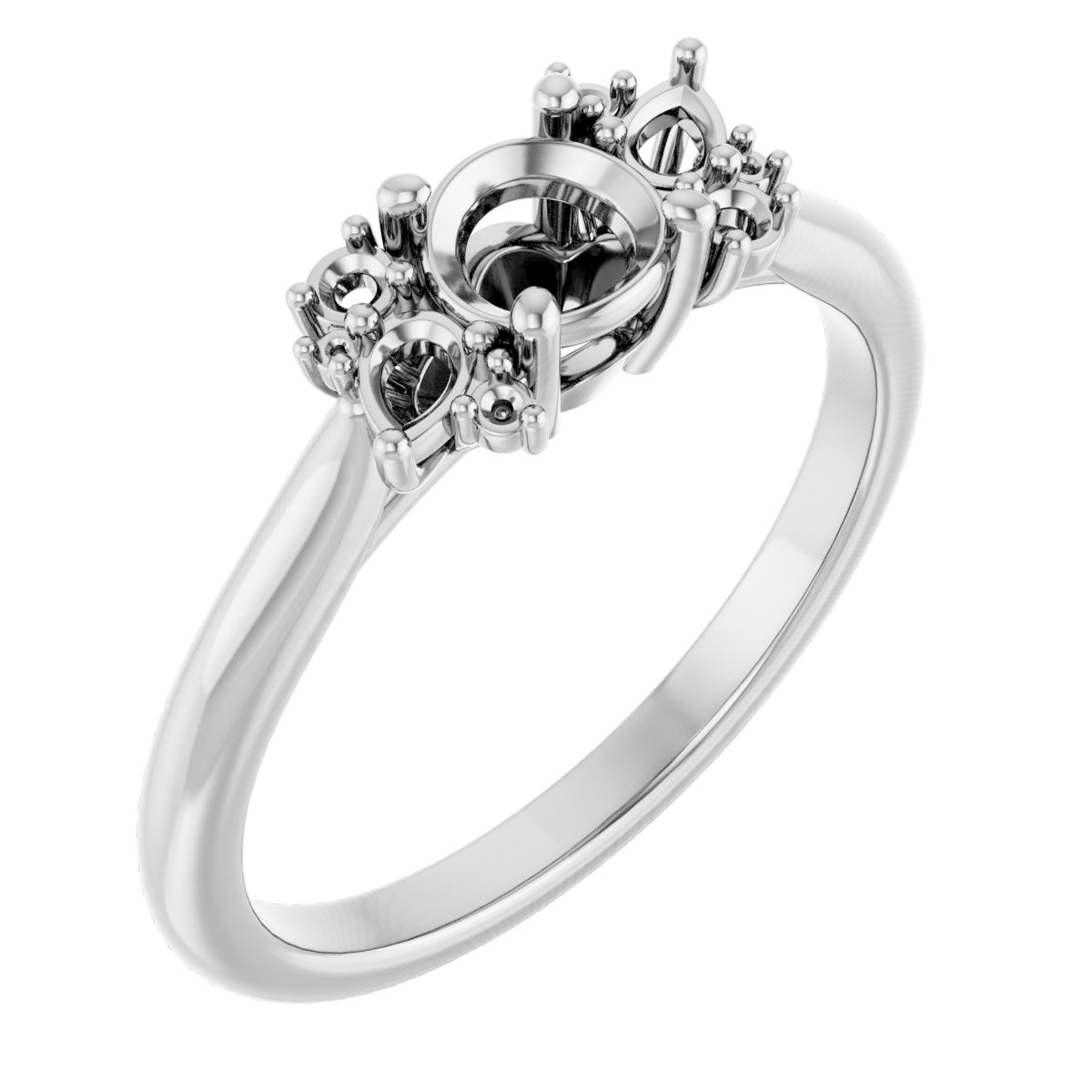 Accented Engagement Ring