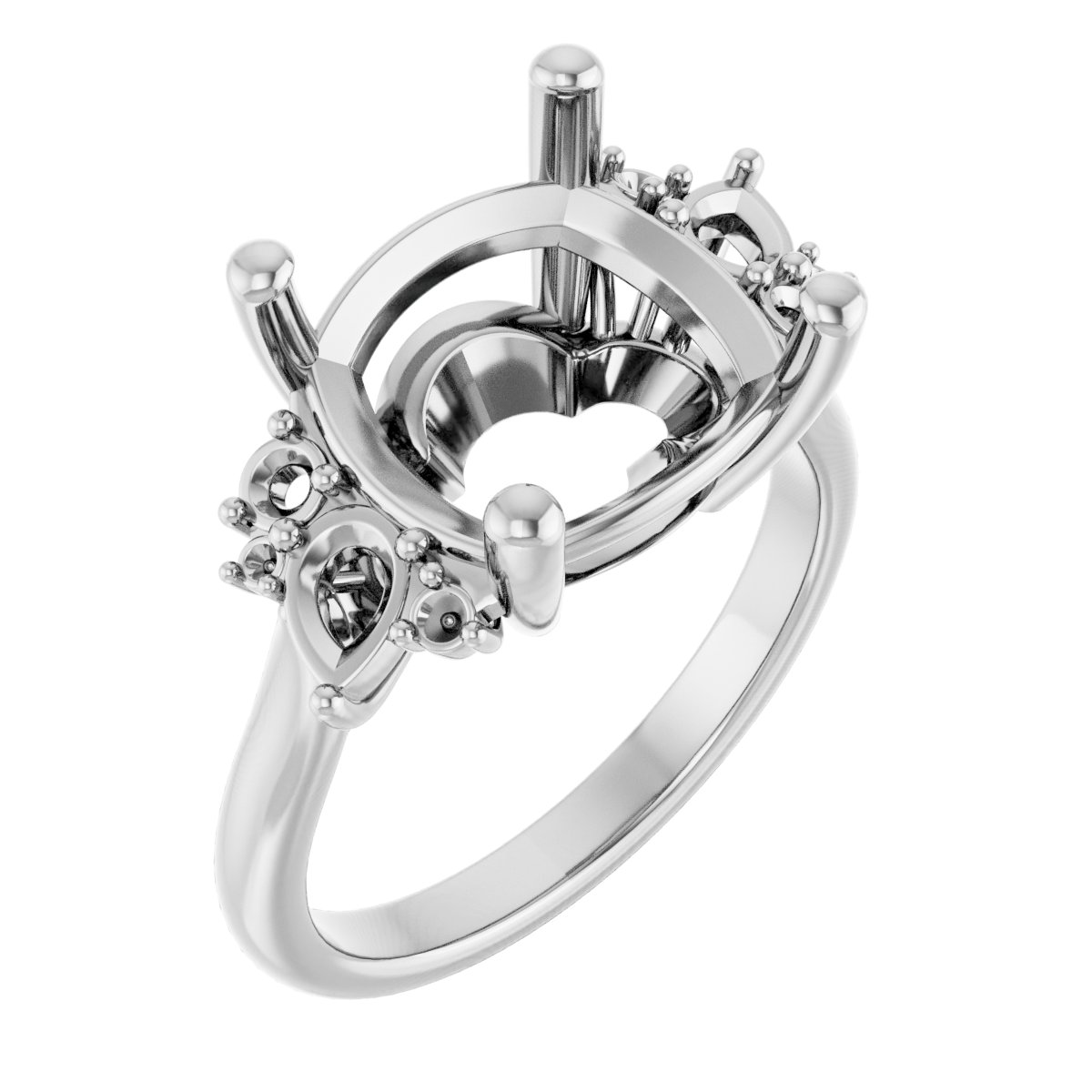 Accented Engagement Ring