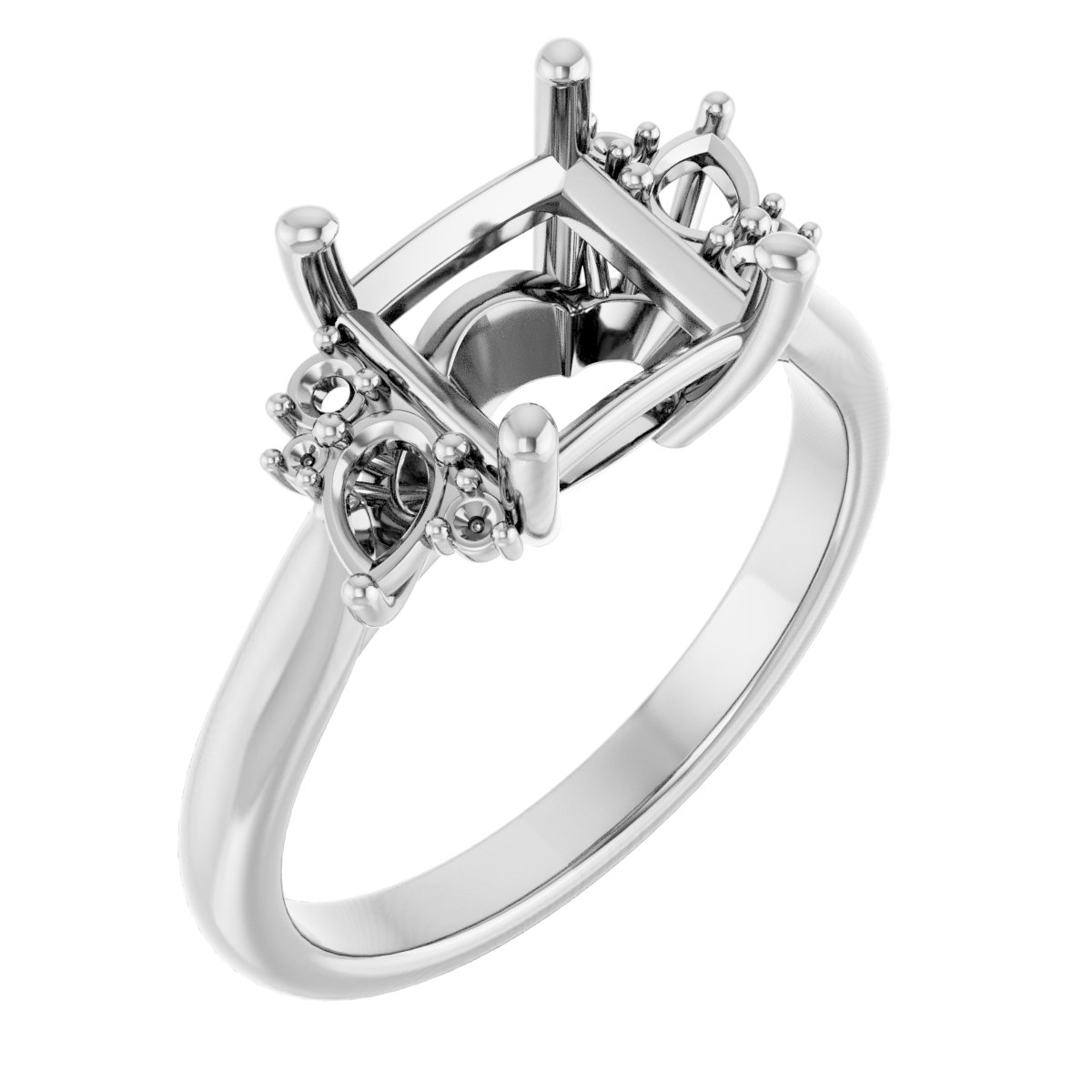 Accented Engagement Ring