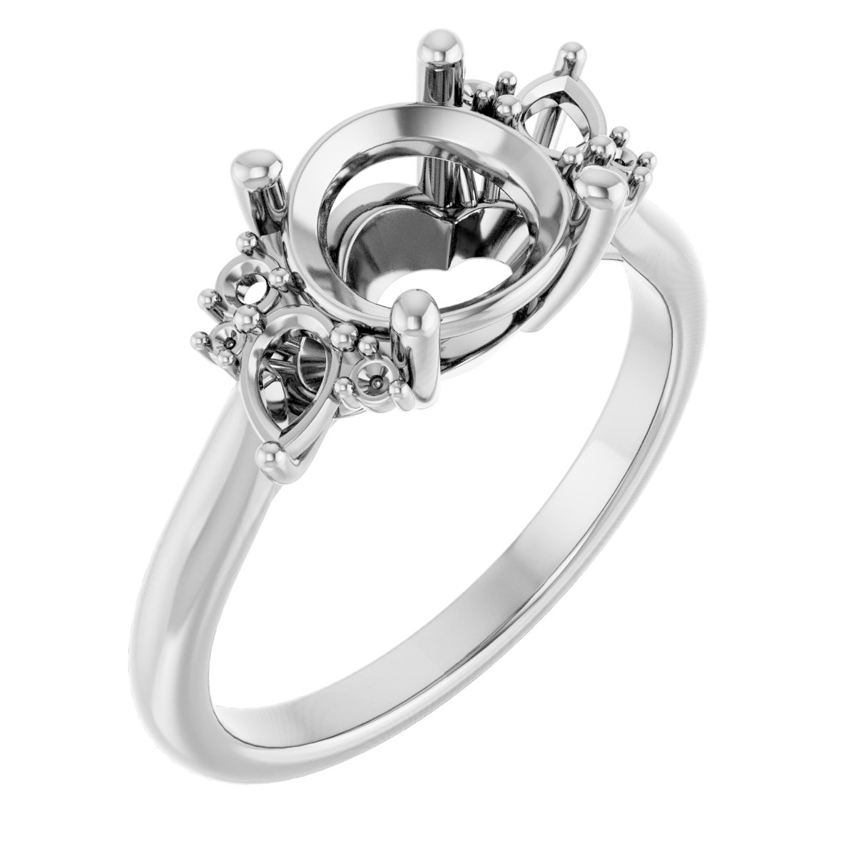 Accented Engagement Ring