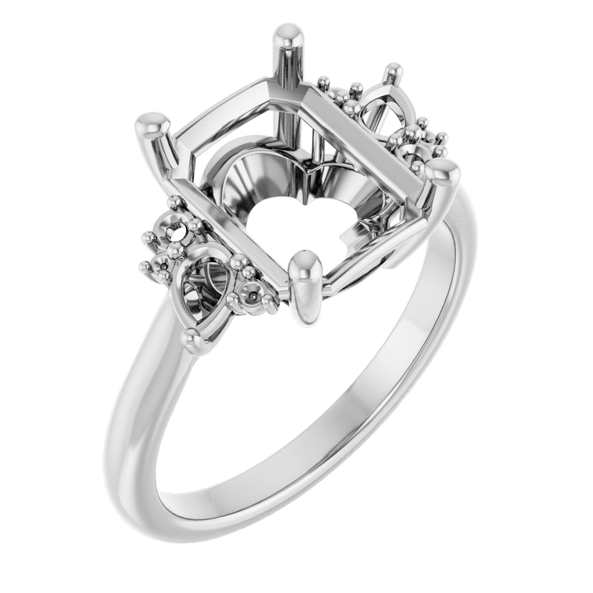 Accented Engagement Ring