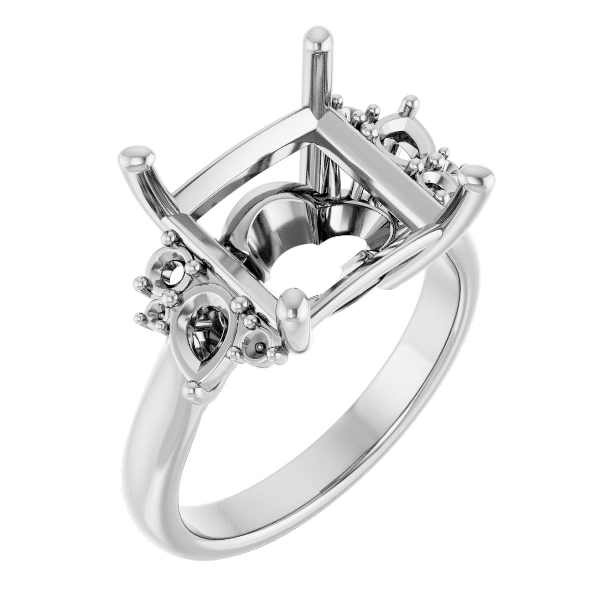 Accented Engagement Ring