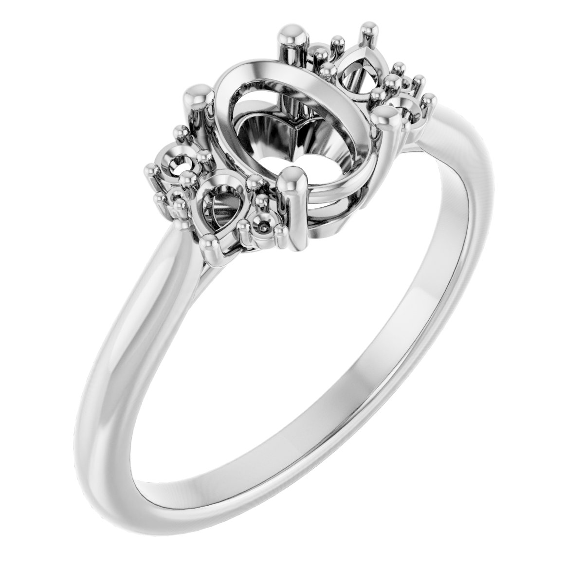 Accented Engagement Ring
