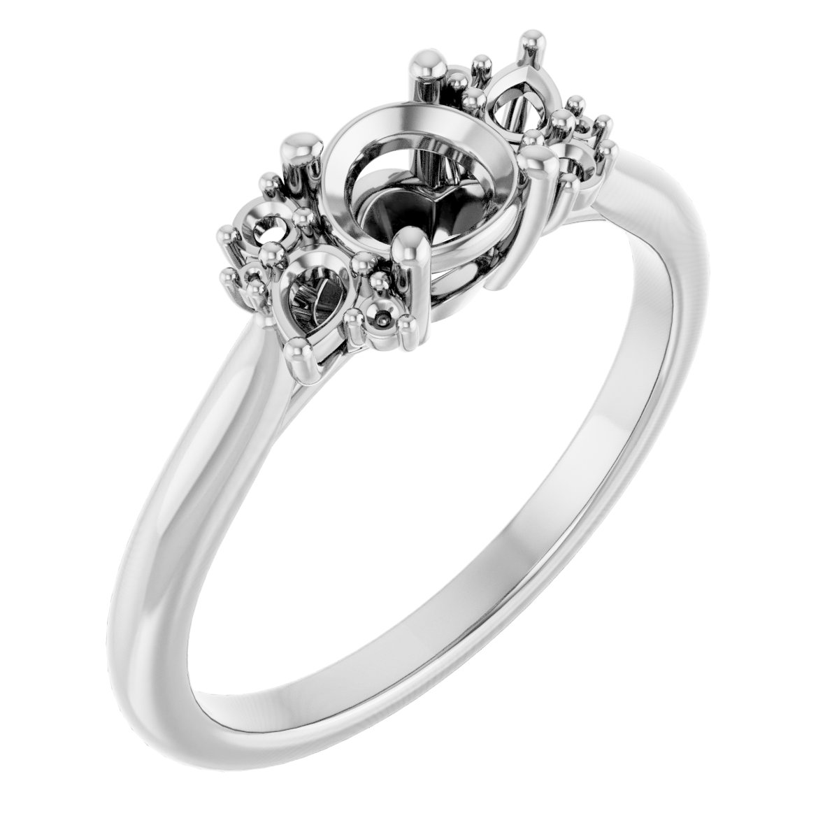 Accented Engagement Ring