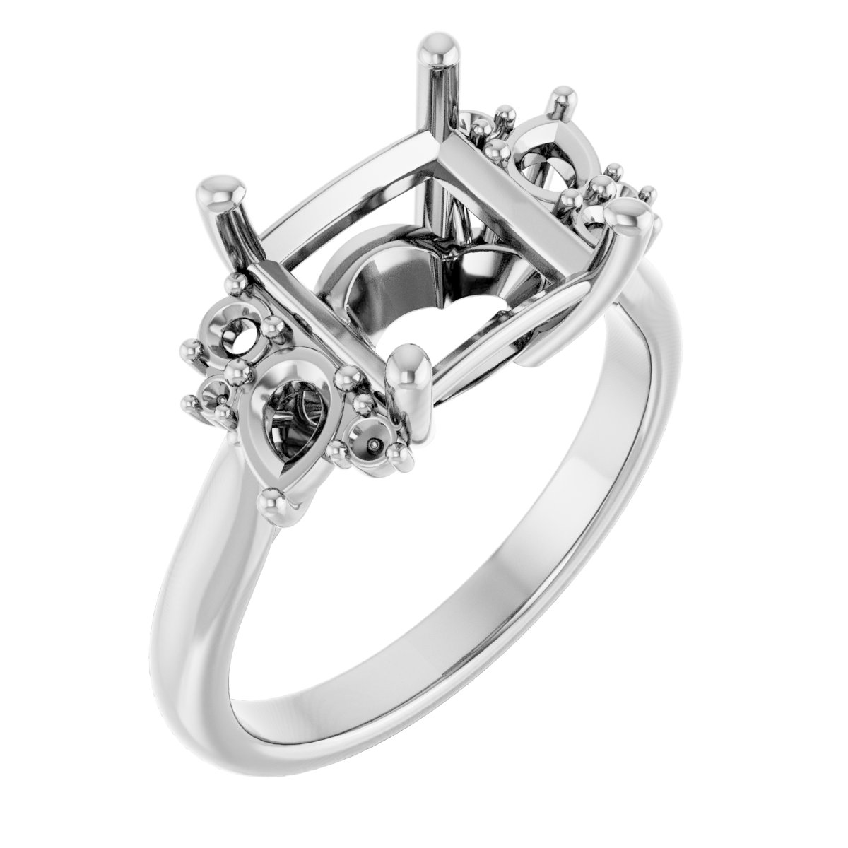 Accented Engagement Ring