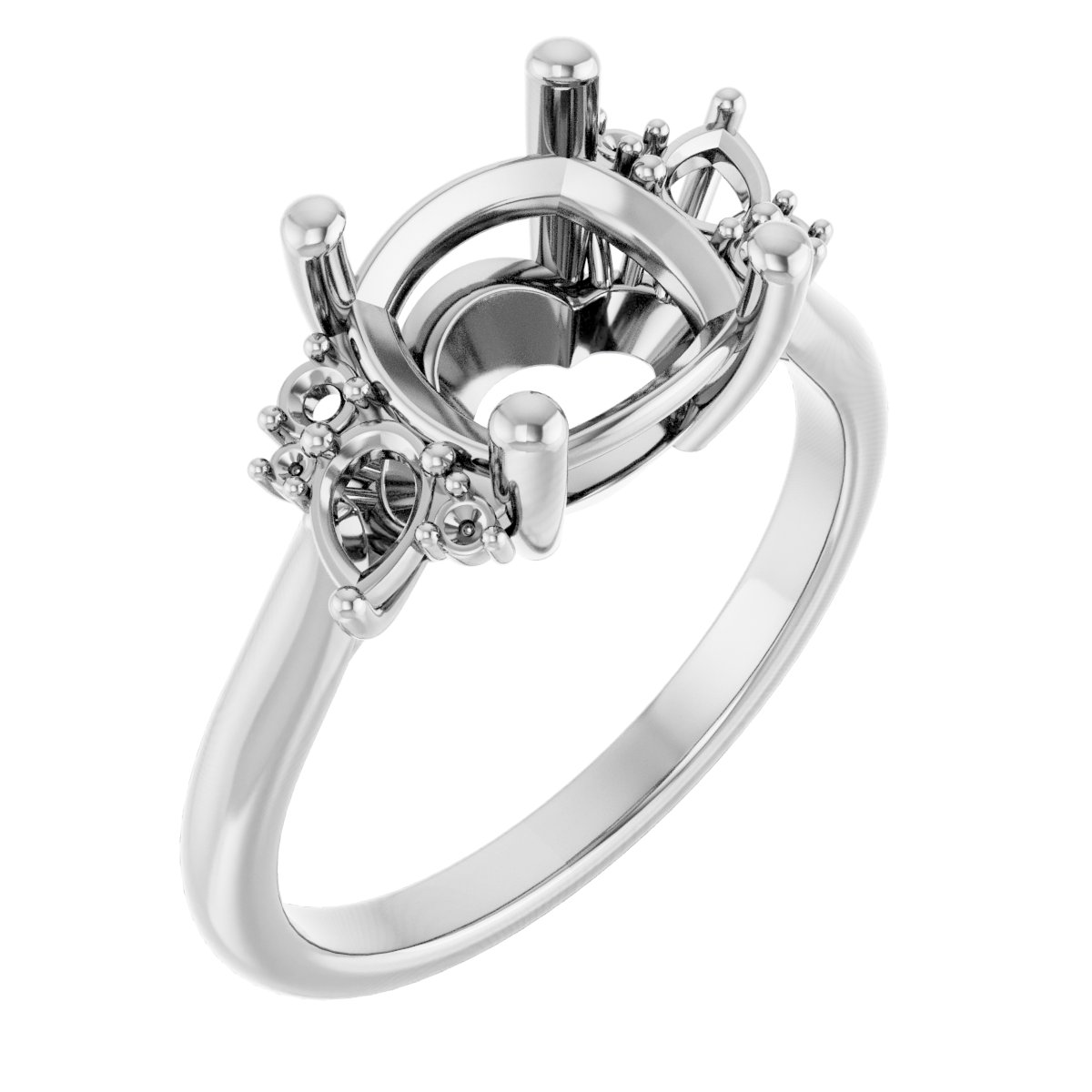 Accented Engagement Ring