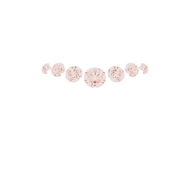 14K Rose 1/6 CTW Natural Diamond Matching Band-3