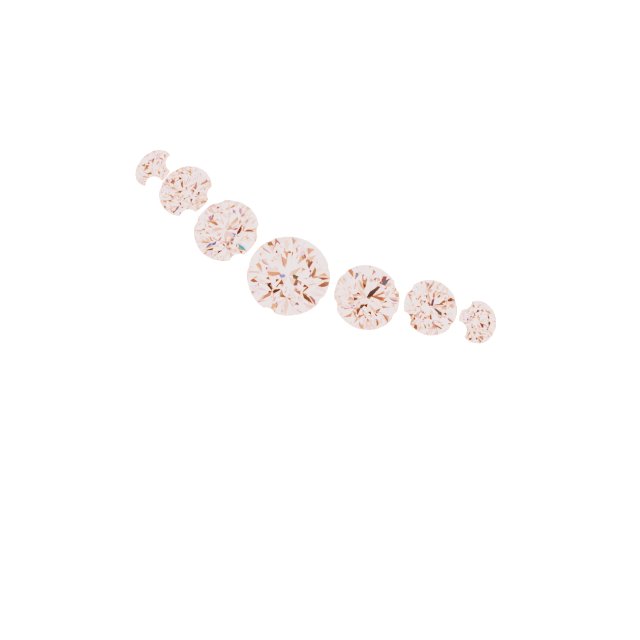 14K Rose 1/6 CTW Natural Diamond Matching Band-5