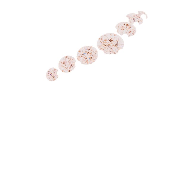14K Rose 1/6 CTW Natural Diamond Matching Band