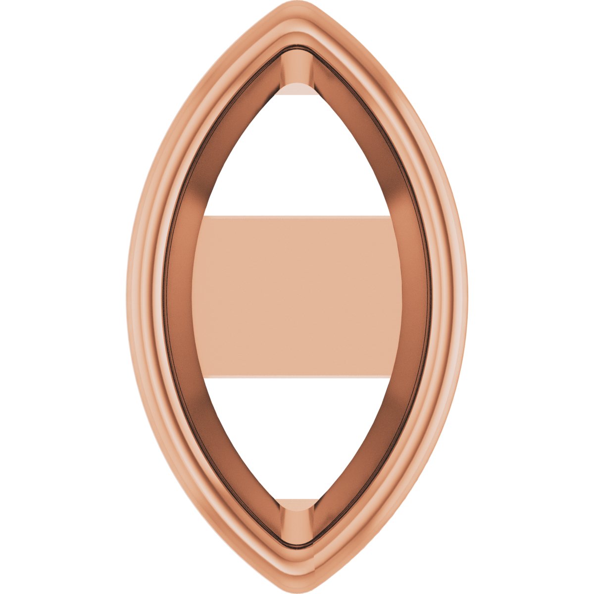 Marquise Bezel-Set Earring Setting