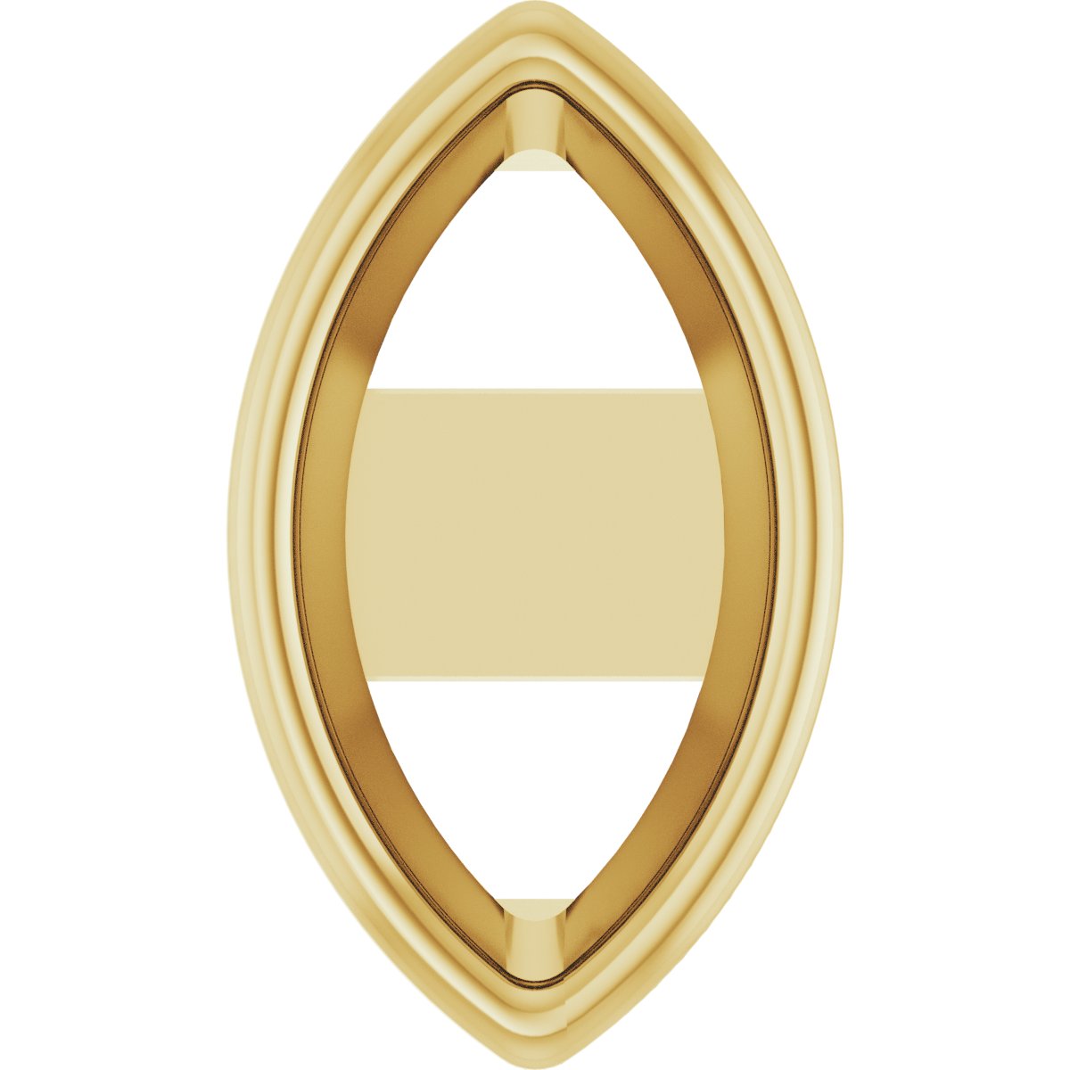 Marquise Bezel-Set Earring Setting