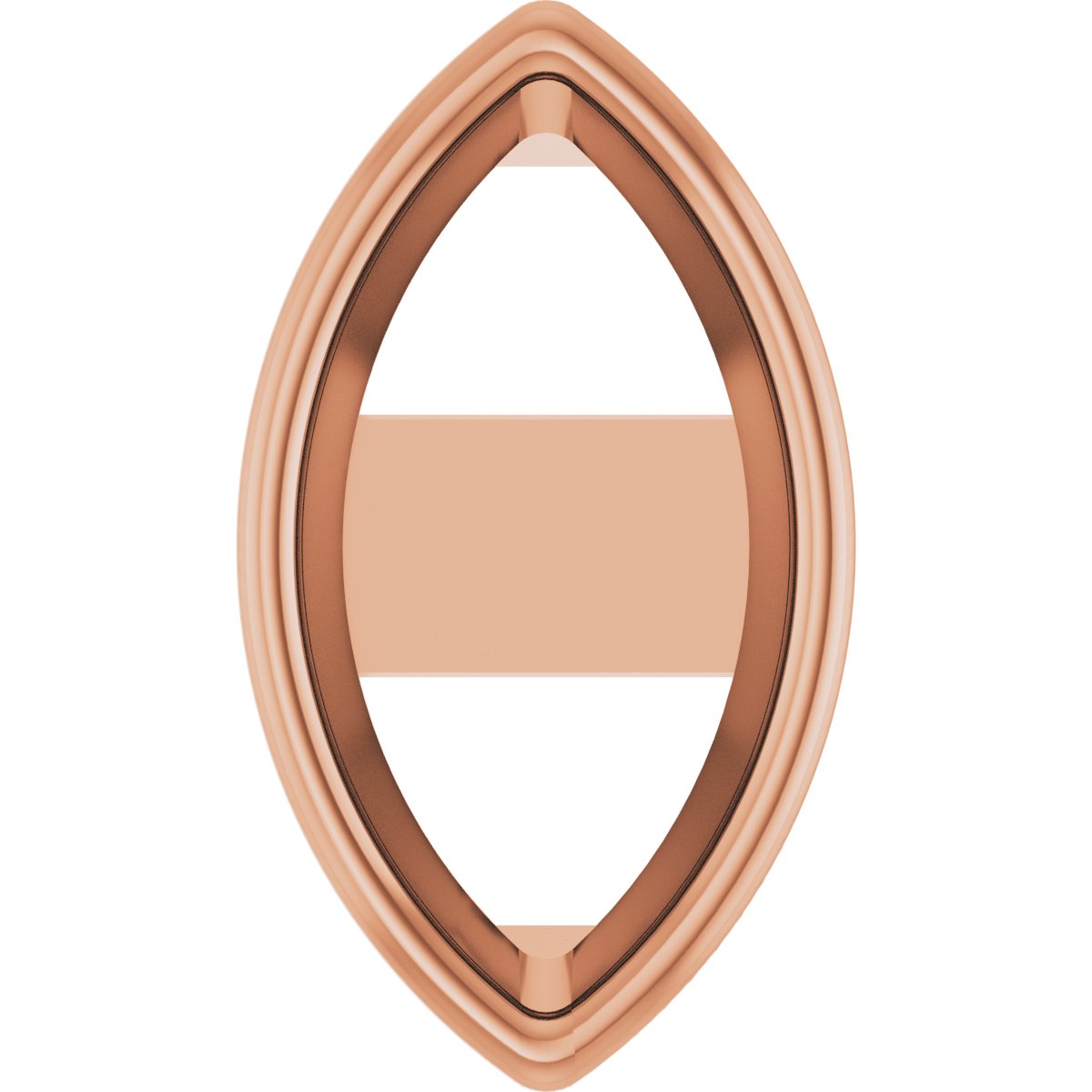 Marquise Bezel-Set Earring Setting