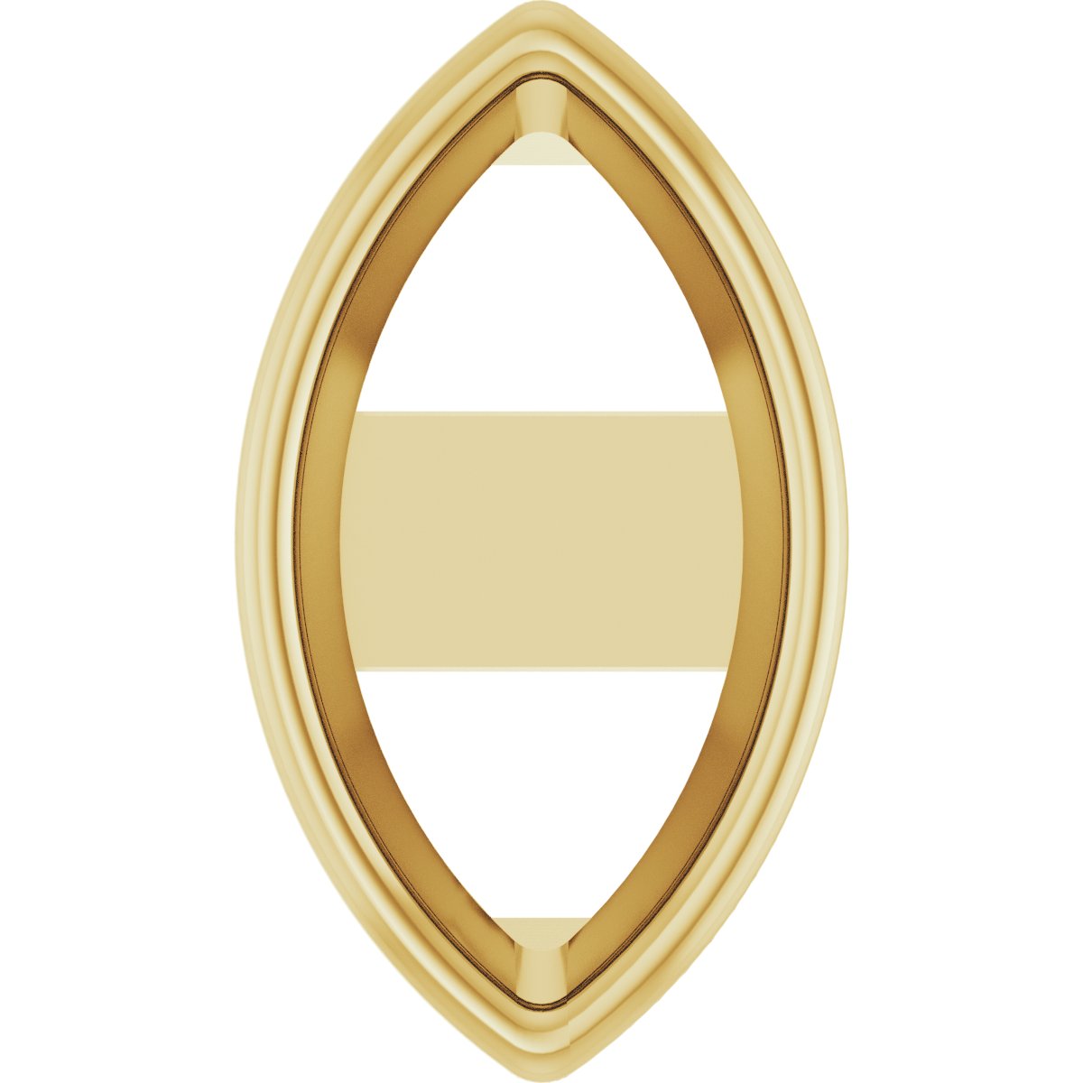 Marquise Bezel-Set Earring Setting