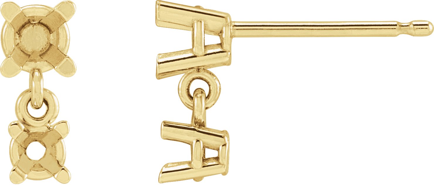 Two-Stone Earrings