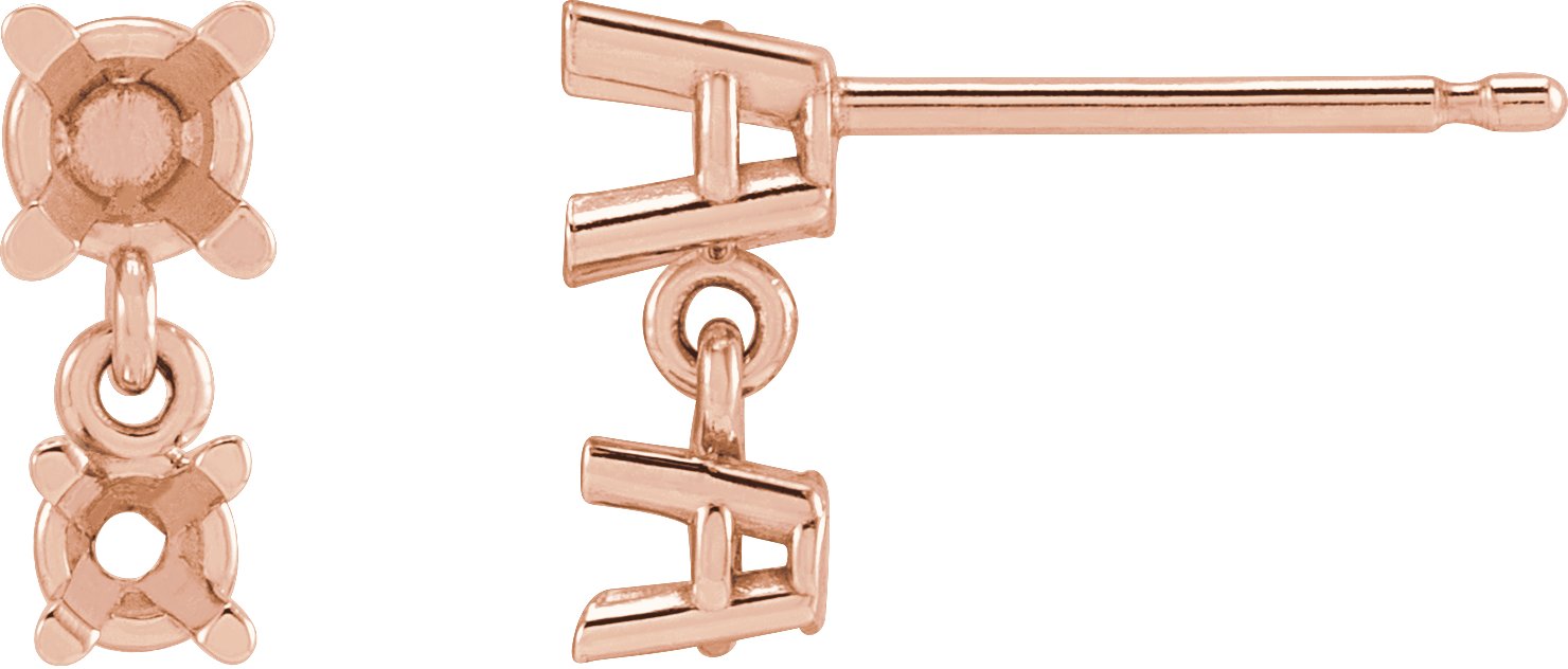 Two-Stone Earrings