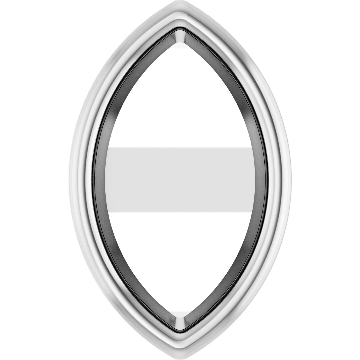 Marquise Bezel-Set Earring Setting