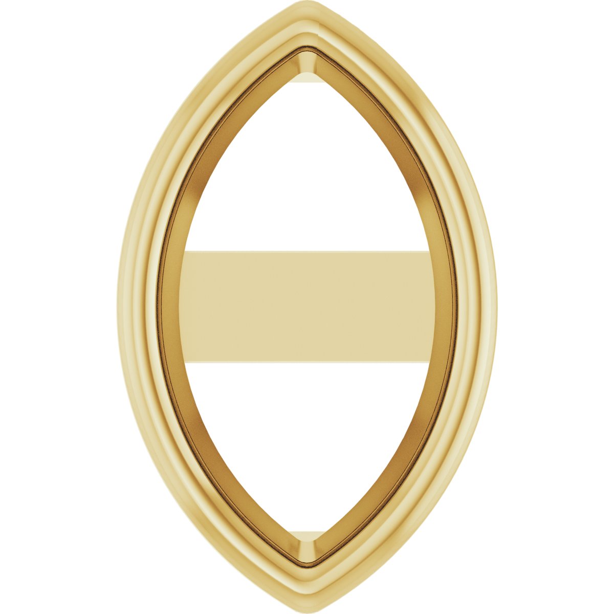Marquise Bezel-Set Earring Setting