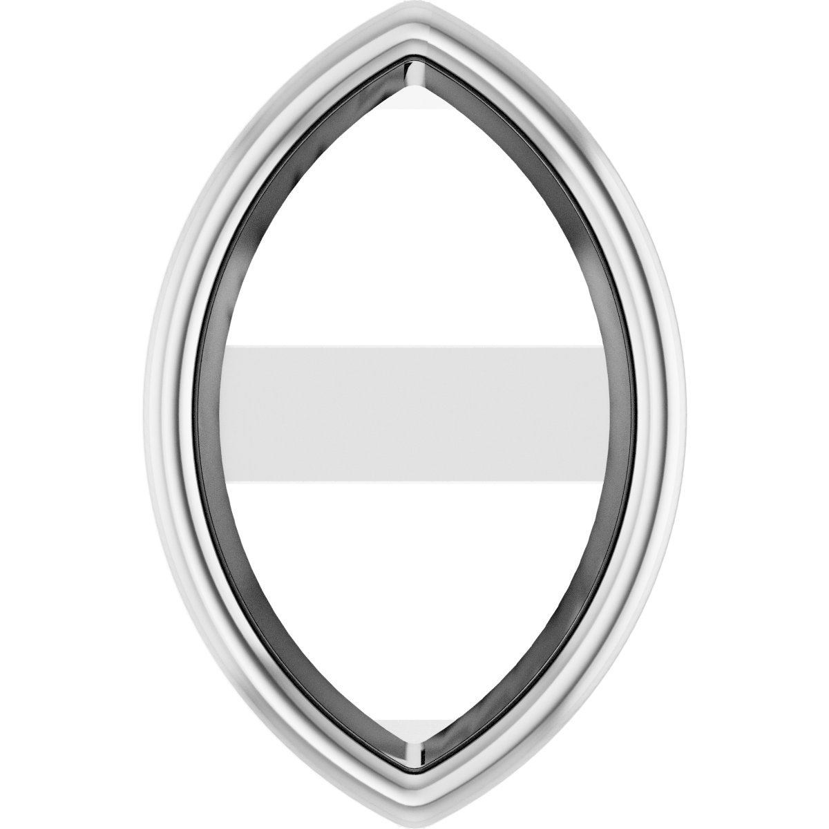 Marquise Bezel-Set Earring Setting