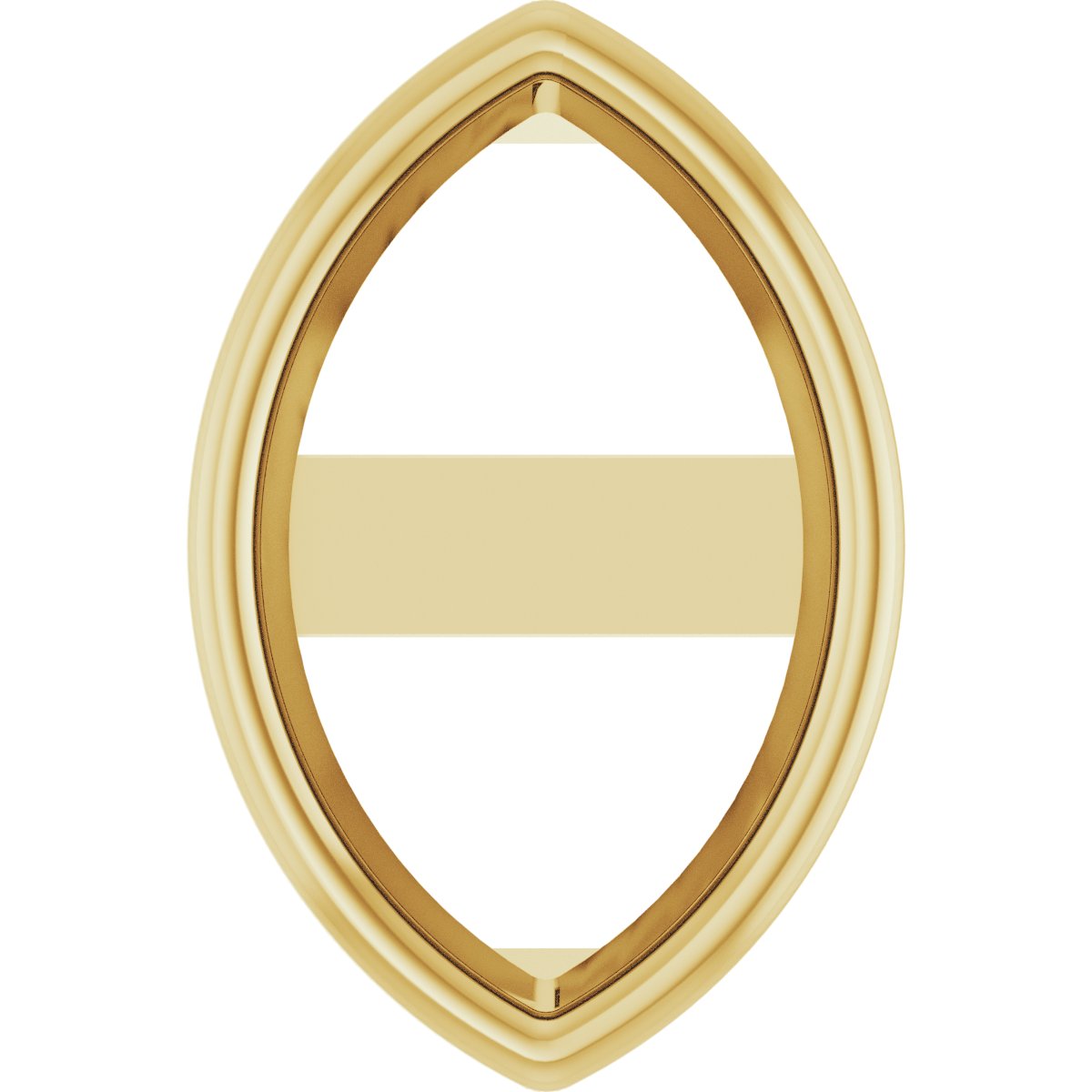 Marquise Bezel-Set Earring Setting