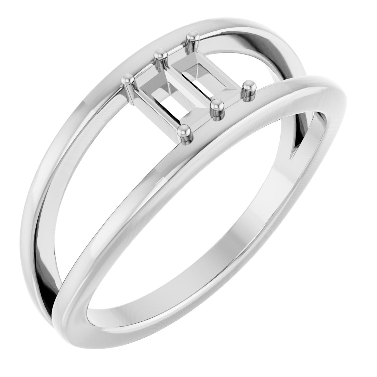 Family Negative Space Ring