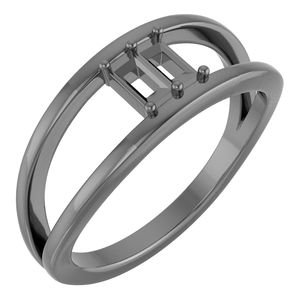Family Negative Space Ring