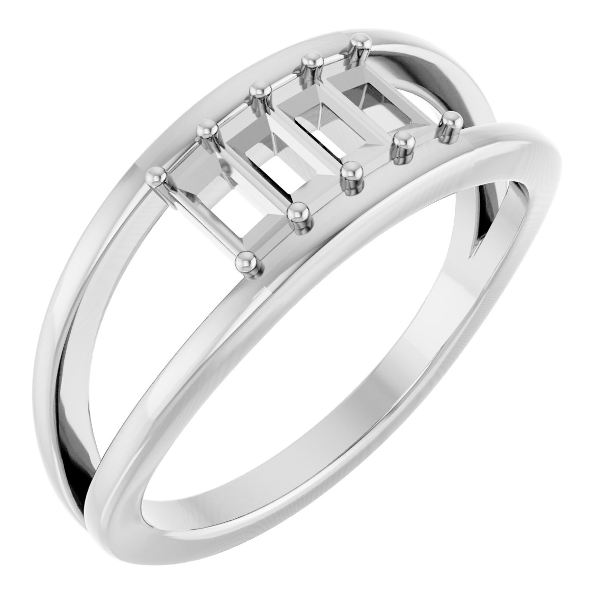 Family Negative Space Ring