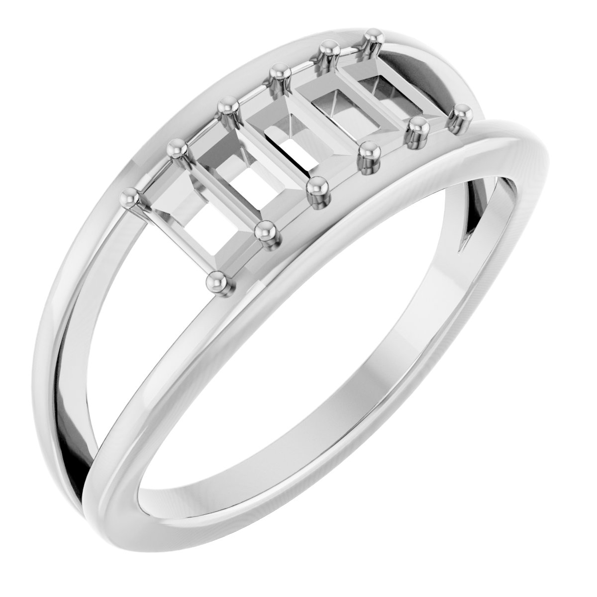 Family Negative Space Ring