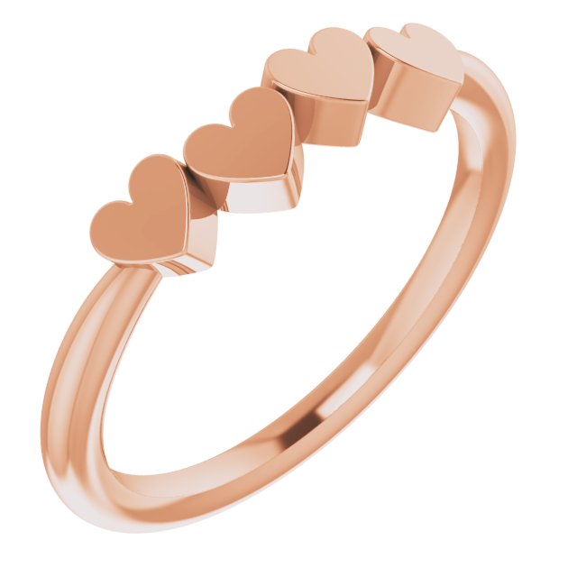Family Engravable Heart Ring