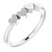 Sterling Silver 4-Heart Family Engravable Ring