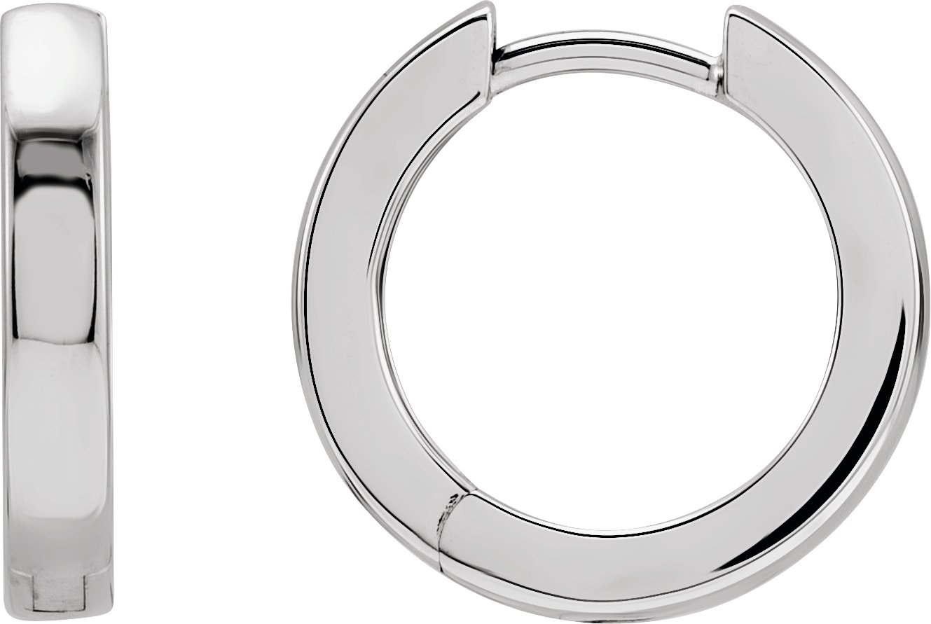 Sterling Silver Hinged 16 mm Hoop Earrings