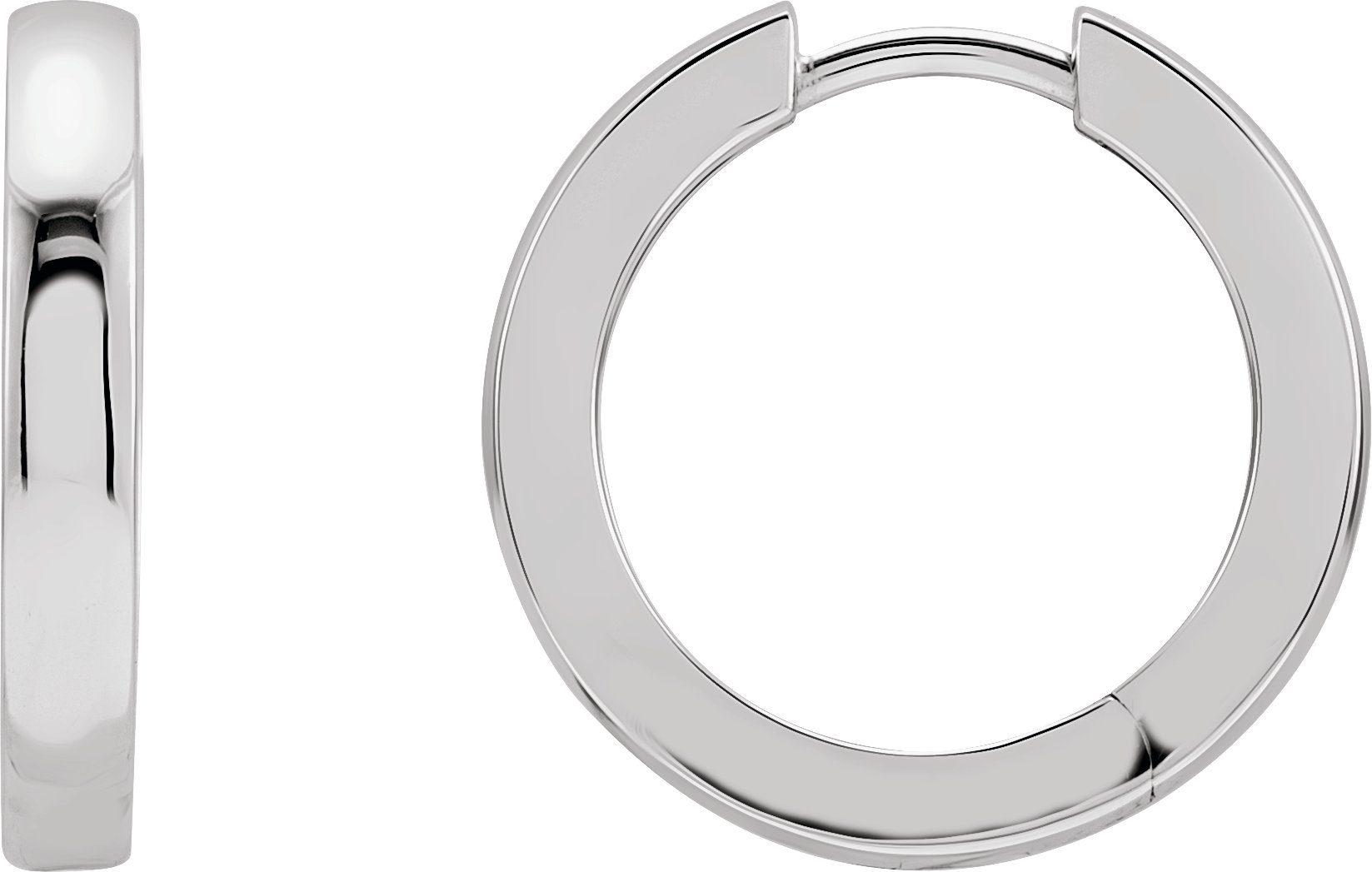 Sterling Silver 18 mm Hinged Hoop Earring Ref 5532970