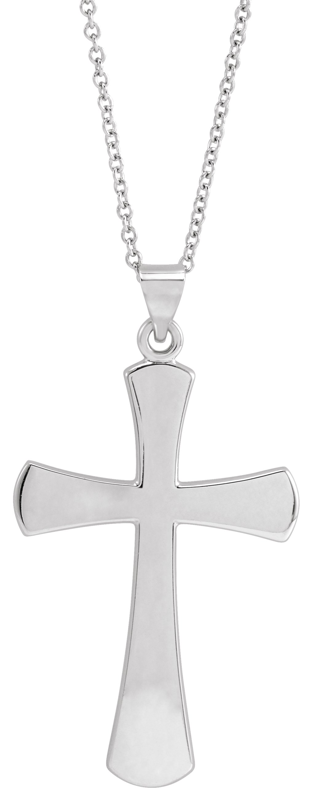 14K White Cross 18