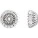 Platinum 1/6 CTW Diamond Earring Jackets with 4.6 mm ID