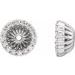 14K White 1/6 CTW Diamond Earring Jackets with 5.1 mm ID