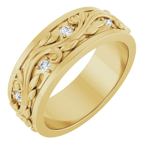 diamond sculptural ring