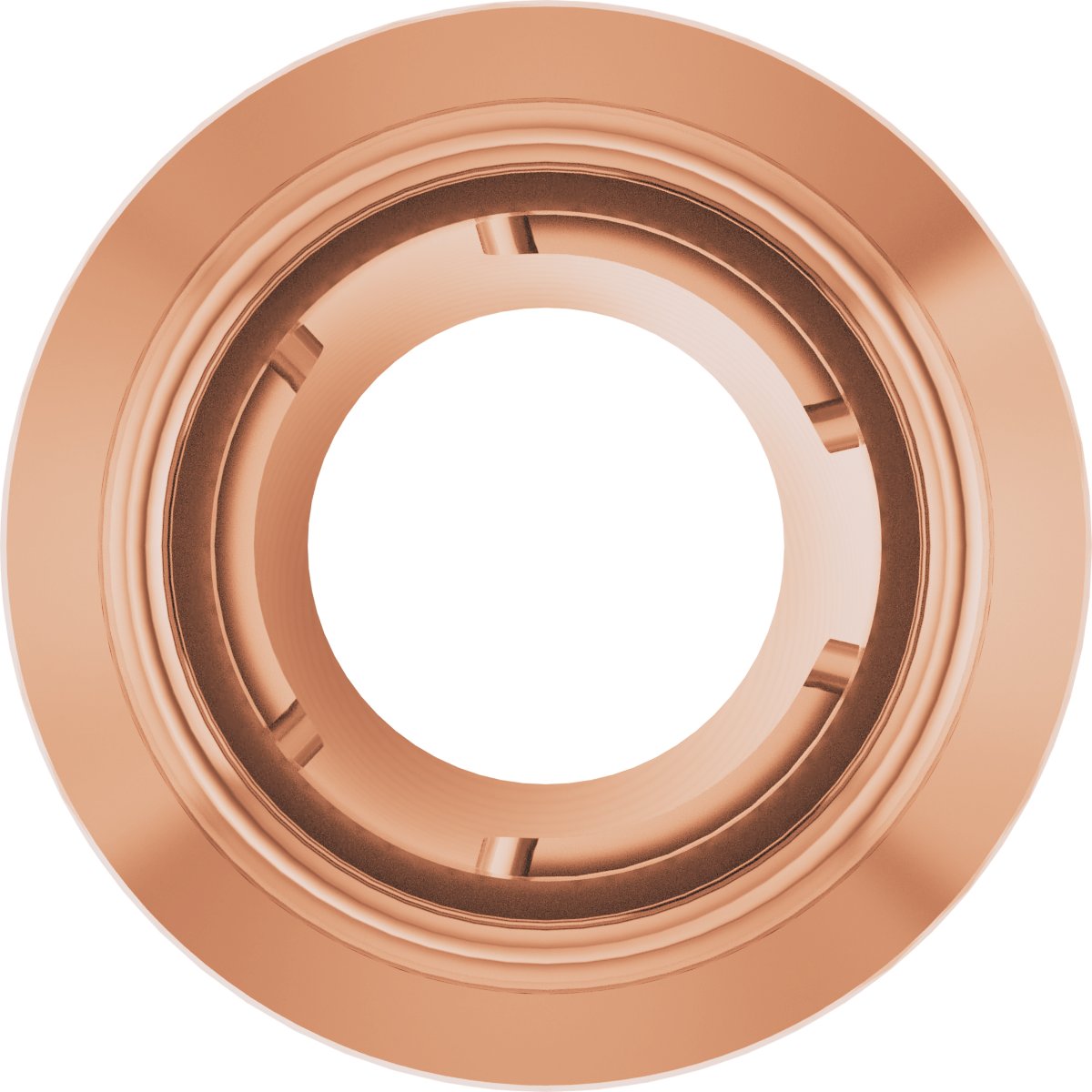 Round Bezel-Set Slide Pendant
