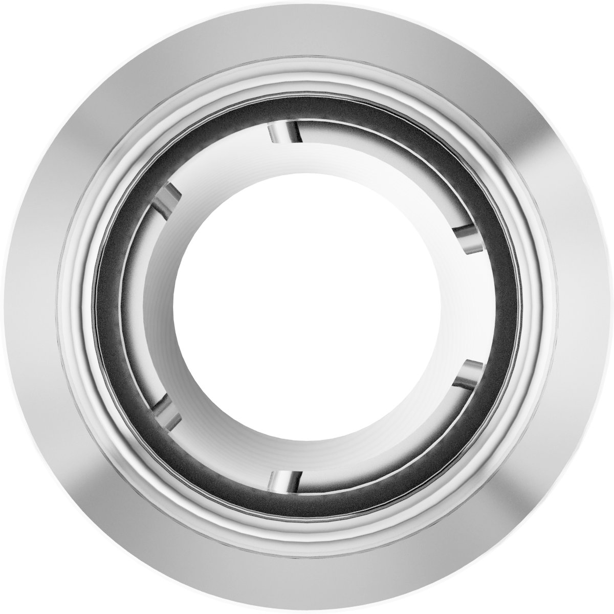 Round Bezel-Set Slide Pendant