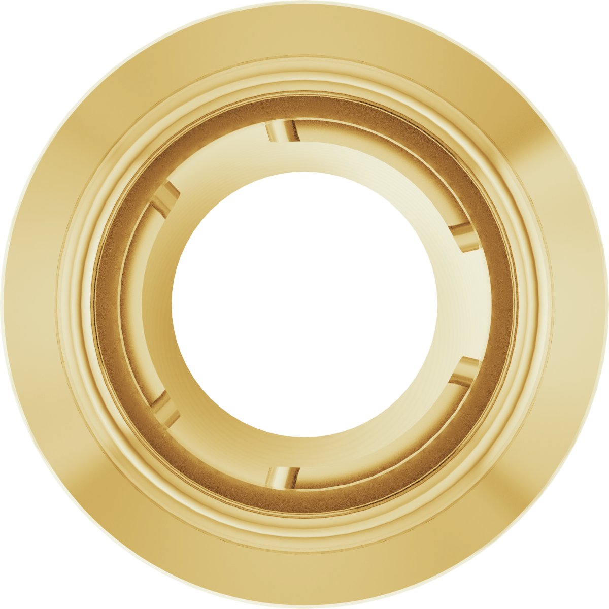 Round Bezel-Set Slide Pendant