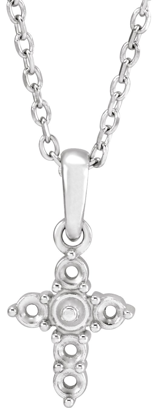 Pearl Cross Necklace or Pendant
