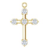 Accented Cross Dangle 