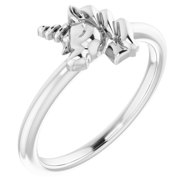 Sterling Silver Youth Unicorn Ring