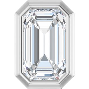 14K White 1/4 CT Natural Diamond Pendant