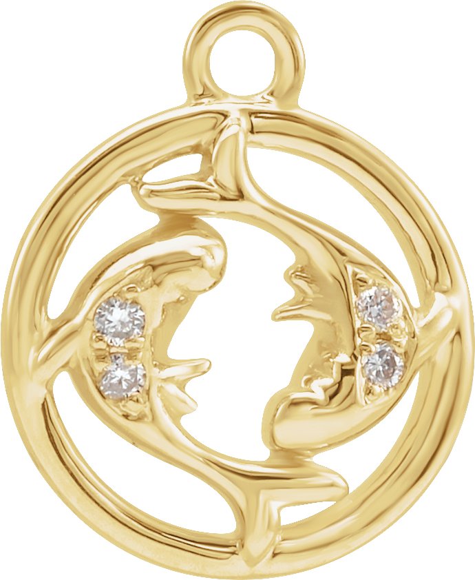 Petite Pavé® Zodiac Dangle